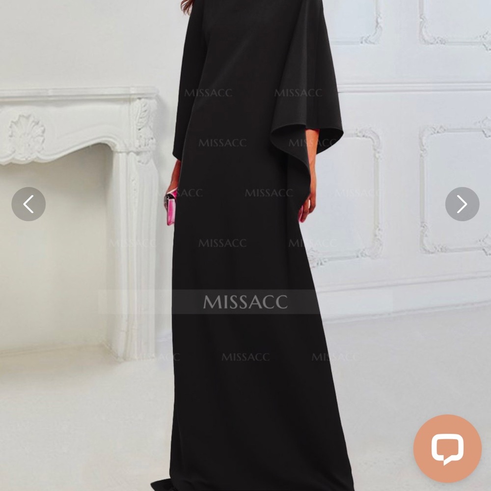 Black Satin Mother of the Bride Dress